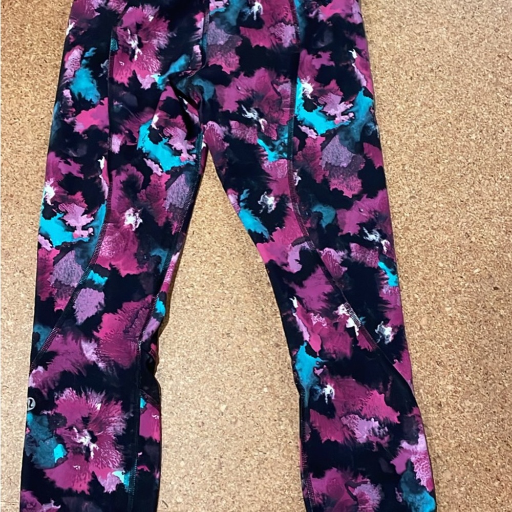 lululemon athletica Multicolor Floral Leggings